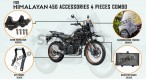 Fit For Royal Enfield New Himalayan 450 4 PCS Accessories Combo Pack - SPAREZO